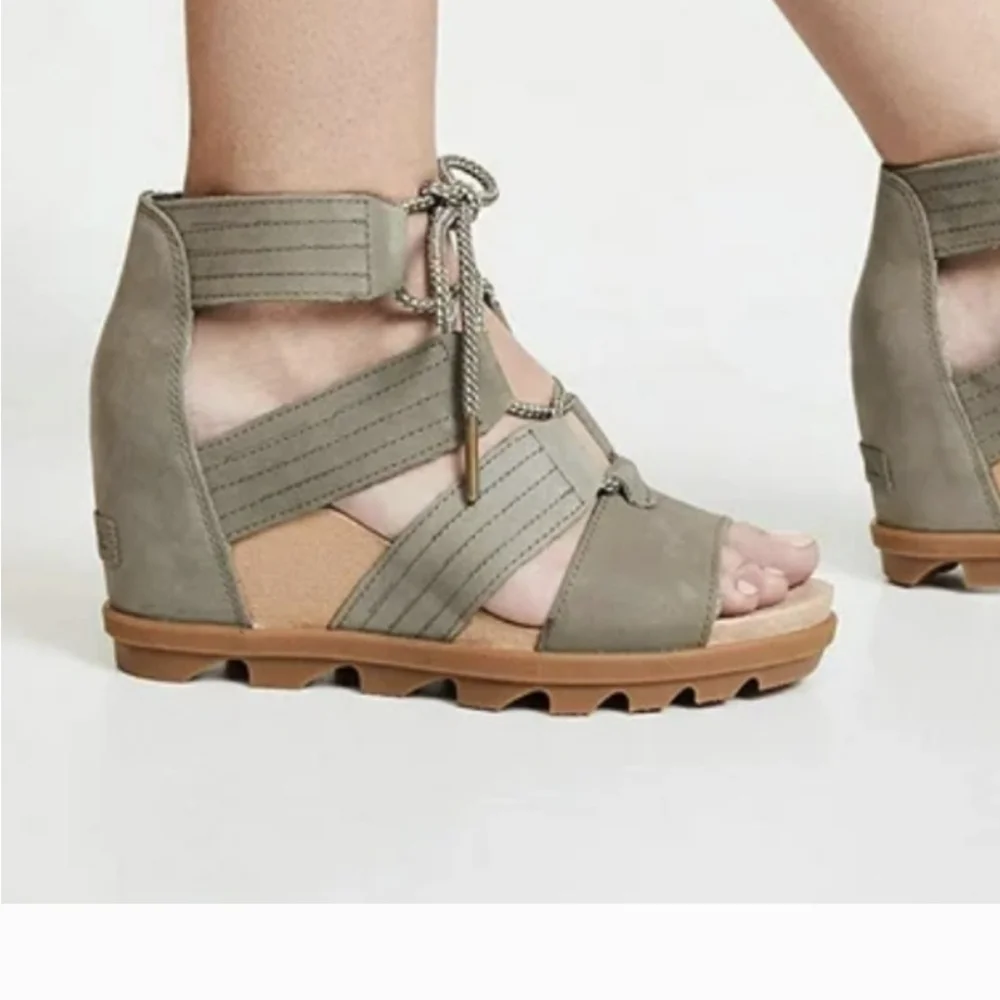 Sorel Joanie II Lace‎ Sandal Green Size 9